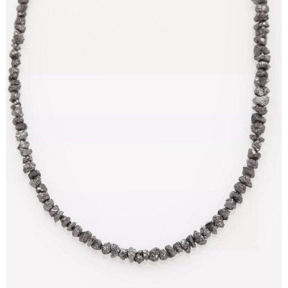 Estate $3000 25ct Natural BLACK GENUINE DIAMOND 20
